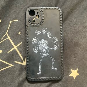 Skeloton Phone Case Black